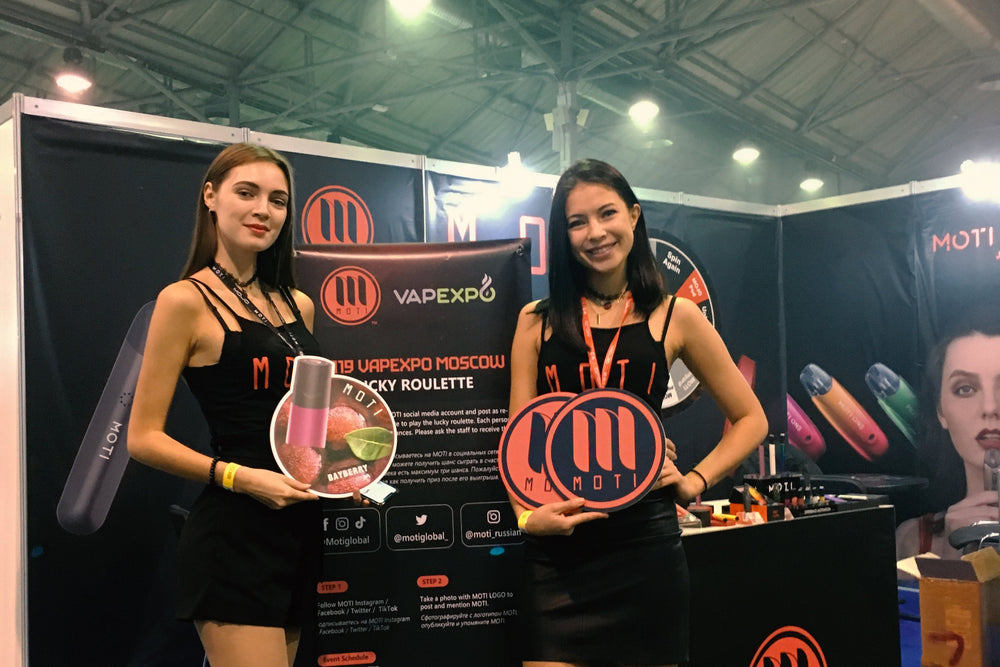 Shining on the stage：MOTI drops Its latest product at Vapexpo Moscow 2019